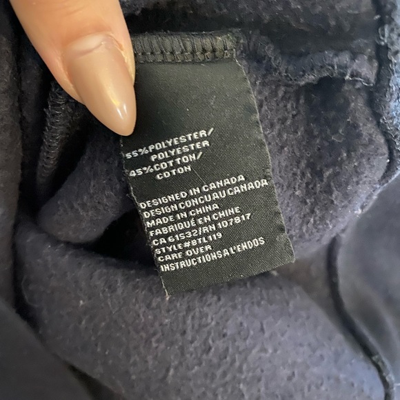 "UPLIFT ALL BABES" Big Sister Crew Neck Sweatshirt | Navy - Picture 3 of 5